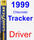 Driver Wiper Blade for 1999 Chevrolet Tracker - Premium