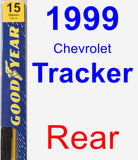 Rear Wiper Blade for 1999 Chevrolet Tracker - Premium