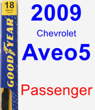 Passenger Wiper Blade for 2009 Chevrolet Aveo5 - Premium