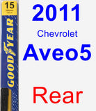 Rear Wiper Blade for 2011 Chevrolet Aveo5 - Premium