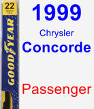 Passenger Wiper Blade for 1999 Chrysler Concorde - Premium