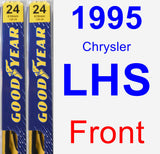 Front Wiper Blade Pack for 1995 Chrysler LHS - Premium