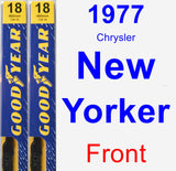 Front Wiper Blade Pack for 1977 Chrysler New Yorker - Premium