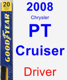 Driver Wiper Blade for 2008 Chrysler PT Cruiser - Premium