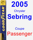 Passenger Wiper Blade for 2005 Chrysler Sebring - Premium