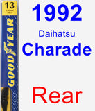 Rear Wiper Blade for 1992 Daihatsu Charade - Premium