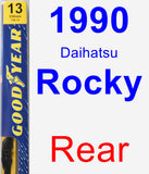 Rear Wiper Blade for 1990 Daihatsu Rocky - Premium