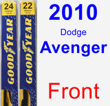 Front Wiper Blade Pack for 2010 Dodge Avenger - Premium