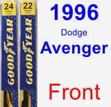 Front Wiper Blade Pack for 1996 Dodge Avenger - Premium