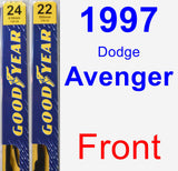 Front Wiper Blade Pack for 1997 Dodge Avenger - Premium