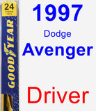 Driver Wiper Blade for 1997 Dodge Avenger - Premium