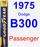 Passenger Wiper Blade for 1975 Dodge B300 - Premium