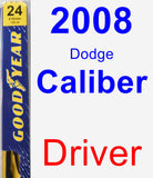 Driver Wiper Blade for 2008 Dodge Caliber - Premium