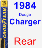 Rear Wiper Blade for 1984 Dodge Charger - Premium