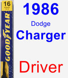 Driver Wiper Blade for 1986 Dodge Charger - Premium