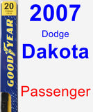 Passenger Wiper Blade for 2007 Dodge Dakota - Premium