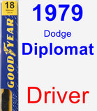 Driver Wiper Blade for 1979 Dodge Diplomat - Premium