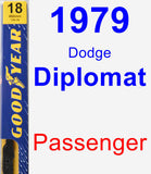 Passenger Wiper Blade for 1979 Dodge Diplomat - Premium