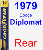 Rear Wiper Blade for 1979 Dodge Diplomat - Premium