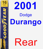 Rear Wiper Blade for 2001 Dodge Durango - Premium