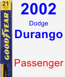 Passenger Wiper Blade for 2002 Dodge Durango - Premium