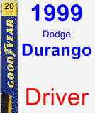 Driver Wiper Blade for 1999 Dodge Durango - Premium