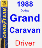 Driver Wiper Blade for 1988 Dodge Grand Caravan - Premium