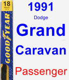 Passenger Wiper Blade for 1991 Dodge Grand Caravan - Premium