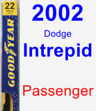 Passenger Wiper Blade for 2002 Dodge Intrepid - Premium