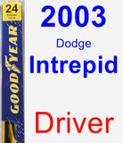 Driver Wiper Blade for 2003 Dodge Intrepid - Premium