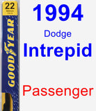 Passenger Wiper Blade for 1994 Dodge Intrepid - Premium