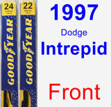 Front Wiper Blade Pack for 1997 Dodge Intrepid - Premium