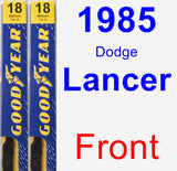 Front Wiper Blade Pack for 1985 Dodge Lancer - Premium