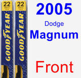 Front Wiper Blade Pack for 2005 Dodge Magnum - Premium