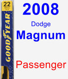 Passenger Wiper Blade for 2008 Dodge Magnum - Premium