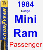 Passenger Wiper Blade for 1984 Dodge Mini Ram - Premium