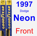 Front Wiper Blade Pack for 1997 Dodge Neon - Premium