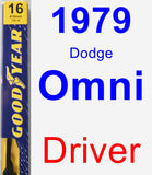 Driver Wiper Blade for 1979 Dodge Omni - Premium