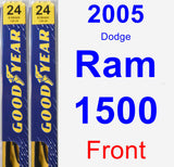 Front Wiper Blade Pack for 2005 Dodge Ram 1500 - Premium