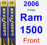 Front Wiper Blade Pack for 2006 Dodge Ram 1500 - Premium