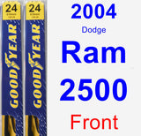 Front Wiper Blade Pack for 2004 Dodge Ram 2500 - Premium