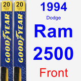 Front Wiper Blade Pack for 1994 Dodge Ram 2500 - Premium