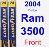 Front Wiper Blade Pack for 2004 Dodge Ram 3500 - Premium