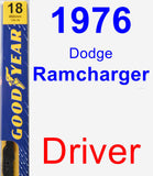 Driver Wiper Blade for 1976 Dodge Ramcharger - Premium