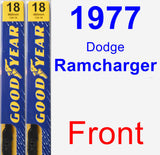 Front Wiper Blade Pack for 1977 Dodge Ramcharger - Premium