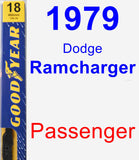 Passenger Wiper Blade for 1979 Dodge Ramcharger - Premium