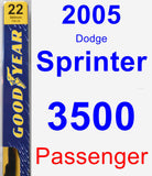 Passenger Wiper Blade for 2005 Dodge Sprinter 3500 - Premium