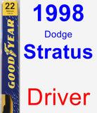 Driver Wiper Blade for 1998 Dodge Stratus - Premium