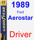 Driver Wiper Blade for 1989 Ford Aerostar - Premium