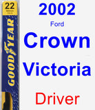 Driver Wiper Blade for 2002 Ford Crown Victoria - Premium